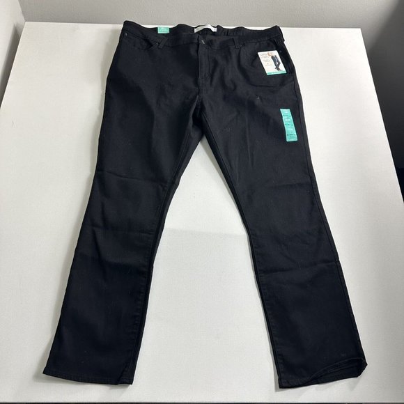 Levis Strauss Signature Stretch Mid Rise Straight Leg Jeans Pants Women Size 28L - Picture 1 of 8
